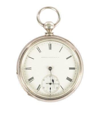 Lot 363 - WALTHAM WATCH CO. AN EARLY SILVER OPEN FACED AMERICAN POCKET WATCH