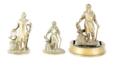 Lot 586 - THREE VULCAN BLACKSMITH CAR MASCOTS
