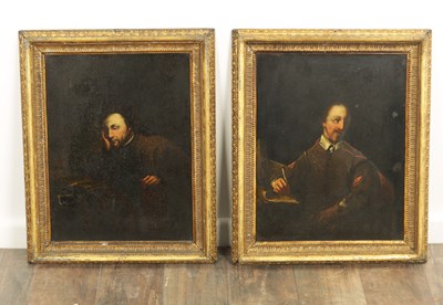 Lot 991 - ATT. EDWARD ALCOCK, FL. 1745-78 - OILS ON METAL PANELS.