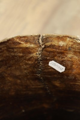 Lot 801 - A LARGE LATE 19TH CENTURY TAXIDERMY ELEPHANT FOOTSTOOL