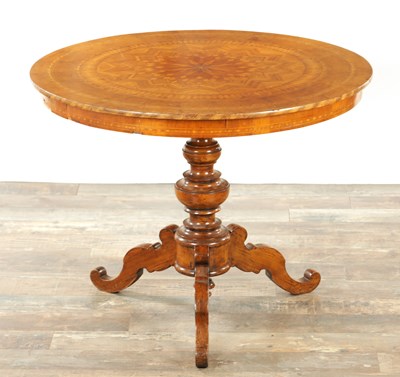 Lot 1388 - A LATE 19TH CENTURY ITALIAN SORENTO INLAID CENTRE TABLE
