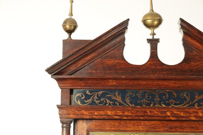 Lot 1479 - THOMAS HOUGHTON, CHORLEY. A SMALL GEORGE III OAK 30-HOUR LONGCASE CLOCK