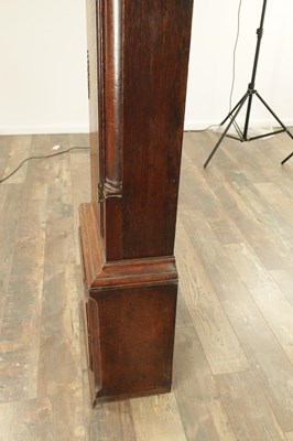 Lot 1479 - THOMAS HOUGHTON, CHORLEY. A SMALL GEORGE III OAK 30-HOUR LONGCASE CLOCK