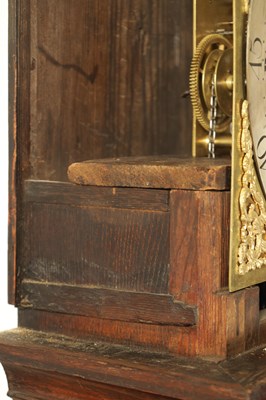 Lot 1479 - THOMAS HOUGHTON, CHORLEY. A SMALL GEORGE III OAK 30-HOUR LONGCASE CLOCK