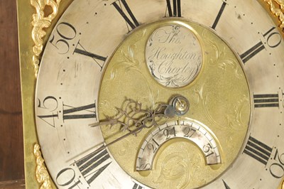 Lot 1479 - THOMAS HOUGHTON, CHORLEY. A SMALL GEORGE III OAK 30-HOUR LONGCASE CLOCK