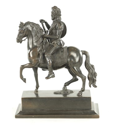 Lot 762 - A 19TH CENTURY BRONZE SCULPTURE OF BARTOLOMEO COLLEONI