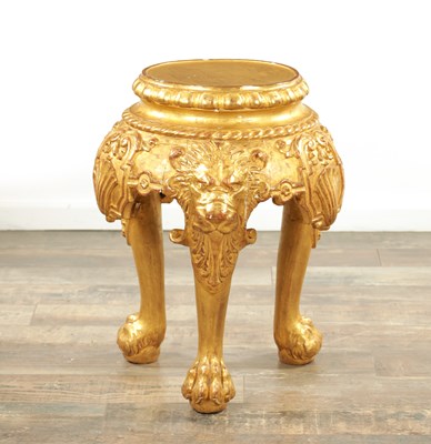 Lot 1234 - AN 18TH CENTURY CARVED GILTWOOD JARDINIERE STAND