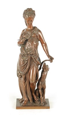 Lot 721 - PAUL DUBOT (1830-1887). A LATE 19TH CENTURY FRENCH PATINATED BRONZE SCULPTURE