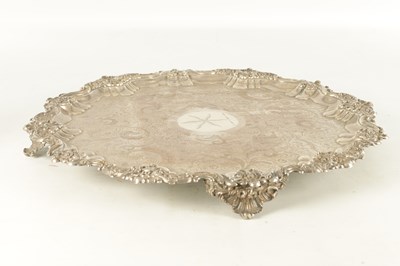 Lot 439 - A LARGE 19TH CENTURY OLD SHEFFIELD SIVER-PLATED TRAY