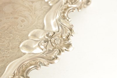Lot 439 - A LARGE 19TH CENTURY OLD SHEFFIELD SIVER-PLATED TRAY