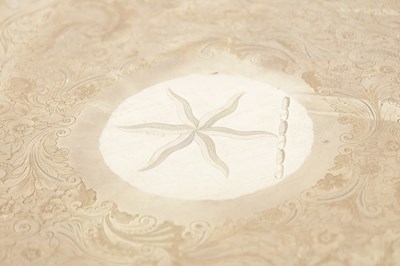 Lot 439 - A LARGE 19TH CENTURY OLD SHEFFIELD SIVER-PLATED TRAY
