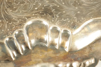 Lot 439 - A LARGE 19TH CENTURY OLD SHEFFIELD SIVER-PLATED TRAY