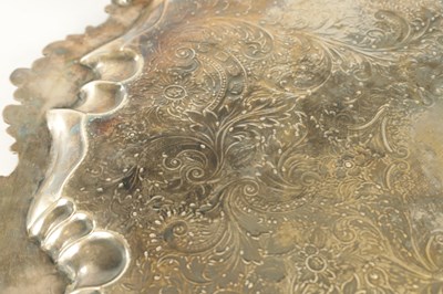 Lot 439 - A LARGE 19TH CENTURY OLD SHEFFIELD SIVER-PLATED TRAY