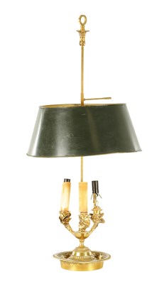 Lot 672 - A 20TH CENTURY BRASS TABLE LAMP