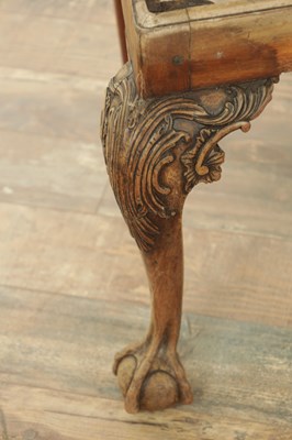 Lot 1251 - A GOOD PAIR OF GEORGE III MAHOGANY CHIPPENDALE DESIGN SIDE CHAIRS