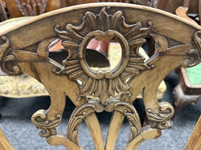 Lot 1251 - A GOOD PAIR OF GEORGE III MAHOGANY CHIPPENDALE DESIGN SIDE CHAIRS
