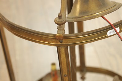 Lot 820 - A 20TH CENTURY BRASS HANGING LANTERN