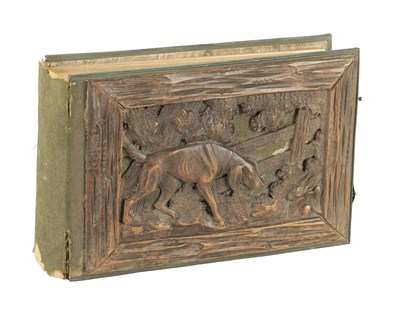 Lot 950 - A 19TH CENTURY BLACK FOREST PHOTO ALBUM