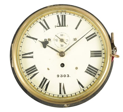 Lot 1205 - AN EARLY 20TH CENTURY BRITISH RAIL (EAST) FUSEE WALL CLOCK