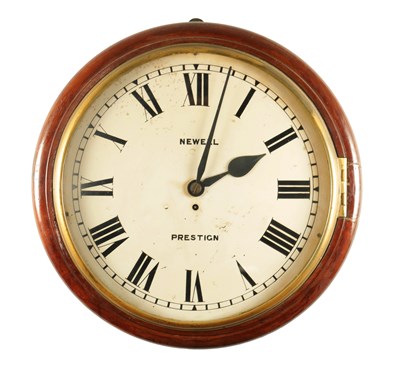 Lot 1115 - NEWELL, PRESTIGN, A 16” DIAL FUSEE WALL CLOCK