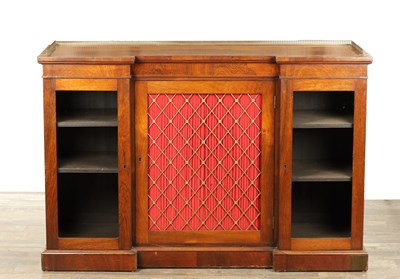 Lot 1269 - A LATE REGENCY ROSEWOOD SIDE CABINET