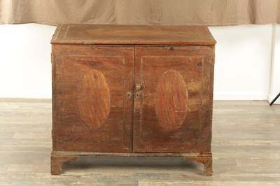 Lot 1330 - A GEORGE III INLAID MAHOGANY COMMODE