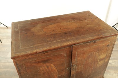 Lot 1189 - A GEORGE III INLAID MAHOGANY COMMODE