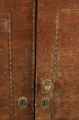 Lot 1189 - A GEORGE III INLAID MAHOGANY COMMODE