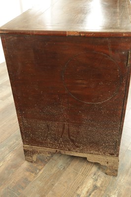 Lot 1189 - A GEORGE III INLAID MAHOGANY COMMODE
