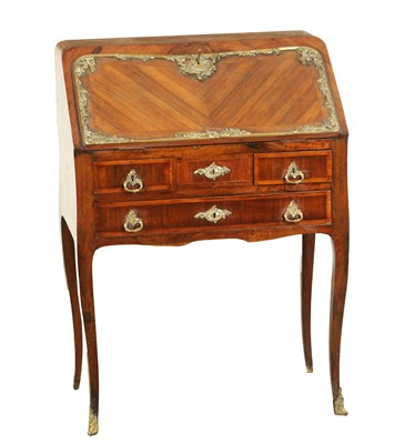 Lot 1362 - A 19TH CENTURY LOUIS XVI STYLE FRENCH KINGWOOD ORMOLU MOUNTED BUREAU