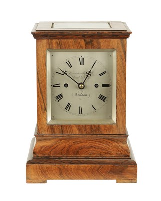 Lot 1142 - GRAIGHEAD & WEBB, LONDON. A MID 19TH CENTURY ROSEWOOD DOUBLE FUSEE LIBRARY CLOCK