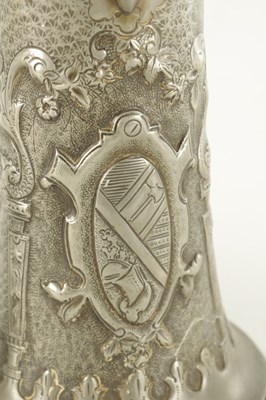Lot 963 - AN ARTS AND CRAFTS PEWTER EWER