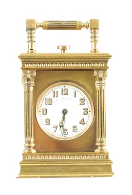 Lot 1132 - A RARE EARLY 20TH CENTURY MINUTE REPEATING MINIATURE CARRIAGE CLOCK