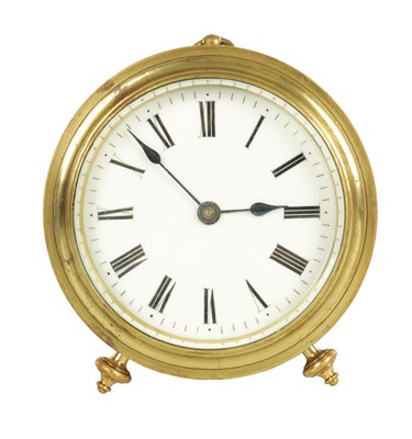 Lot 1016 - A LATE 19TH CENTURY DRUM SHAPED FUSEE CARRIAGE CLOCK