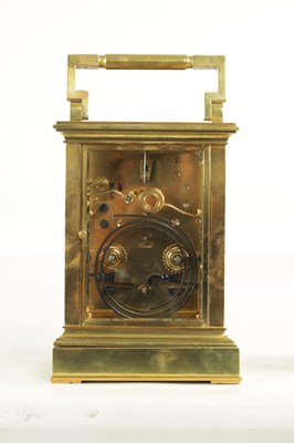 Lot 1527 - A LATE 19TH CENTURY FRENCH GIANT STRIKING CARRIAGE CLOCK