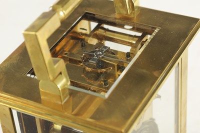 Lot 1527 - A LATE 19TH CENTURY FRENCH GIANT STRIKING CARRIAGE CLOCK