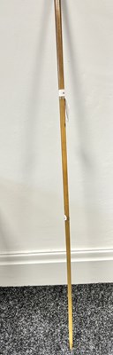 Lot 605 - A 19TH CENTURY CHINESE SILVER MOUNTED RHINOCEROS HORN RIDING CROP