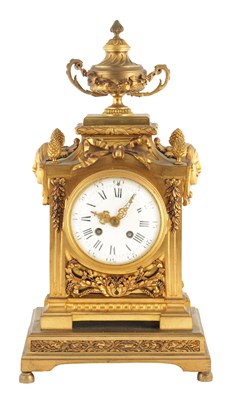 Lot 969 - A LATE 19TH CENTURY FRENCH ORMOLU MANTEL CLOCK