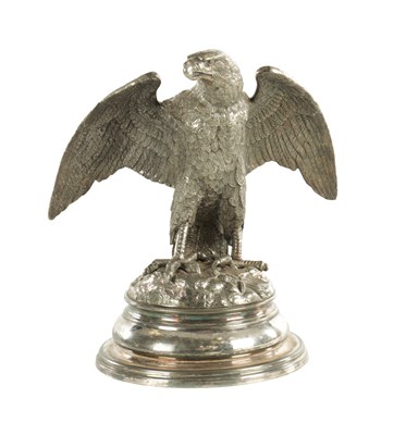 Lot 462 - A 19TH CENTURY SILVER PLATED OLD SHEFFIELD INKWELL