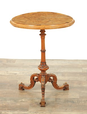 Lot 1336 - A LATE 19TH CENTURY NEW ZEALAND SPECIMEN NATIVE WOOD PARQUETRY OCCASIONAL TABLEIN THE MANNER OF ANTON SEUFFERT