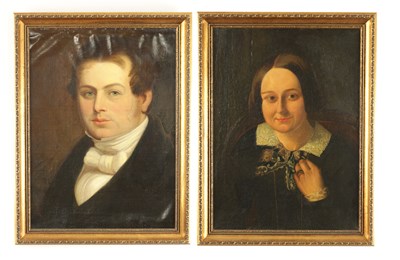 Lot 825 - A PAIR OF 19TH CENTURY OILS ON CANVAS LAID ON BOARD