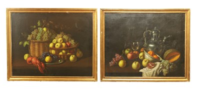 Lot 830 - MANNER OF PIETER CLAUSZ A PAIR OF STILL LIFE OIL ON CANVAS
