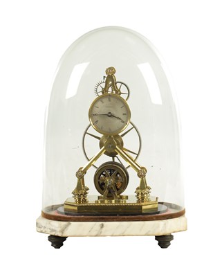 Lot 992 - WHITEHURST, DERBY A RARE EARLY 19TH CENTURY ENGLISH SKELETON CLOCK