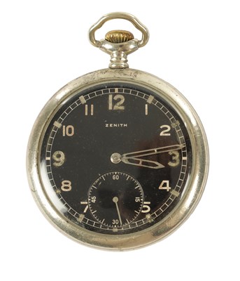 Lot 396 - A GERMAN OFFICER'S PRE THIRD REICH ZENITH MILITARY POCKET WATCH