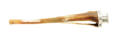 Lot 327 - A GEORGE V SILVER MOUNTED HARE BONE CIGARETTE/CIGAR HOLDER