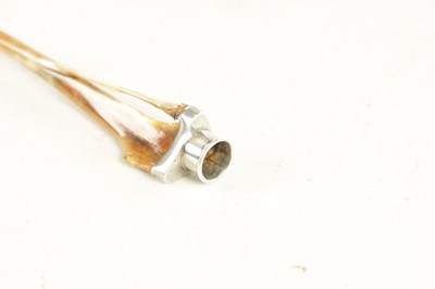 Lot 327 - A GEORGE V SILVER MOUNTED HARE BONE CIGARETTE/CIGAR HOLDER