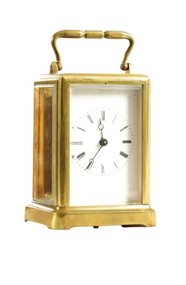Lot 973 - A LATE 19TH CENTURY FRENCH ONE-PIECE TIMEPIECE CARRIAGE CLOCK