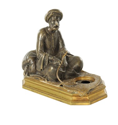 Lot 778 - A LATE 19TH CENTURY BERGMAN TYPE EASTERN BRONZE SCULPTURE