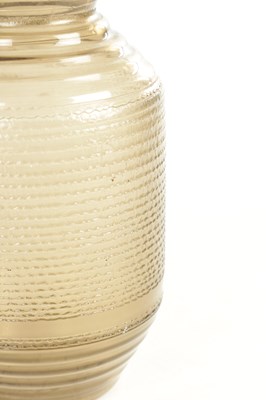 Lot 11 - A SIGNED DAUM NANCY FRENCH SMOKED ART GLASS VASE