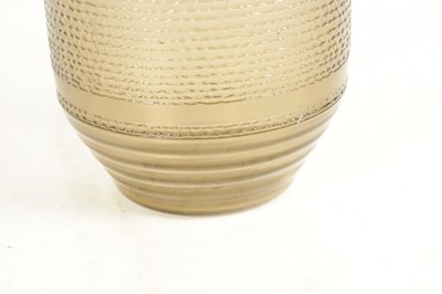 Lot 11 - A SIGNED DAUM NANCY FRENCH SMOKED ART GLASS VASE